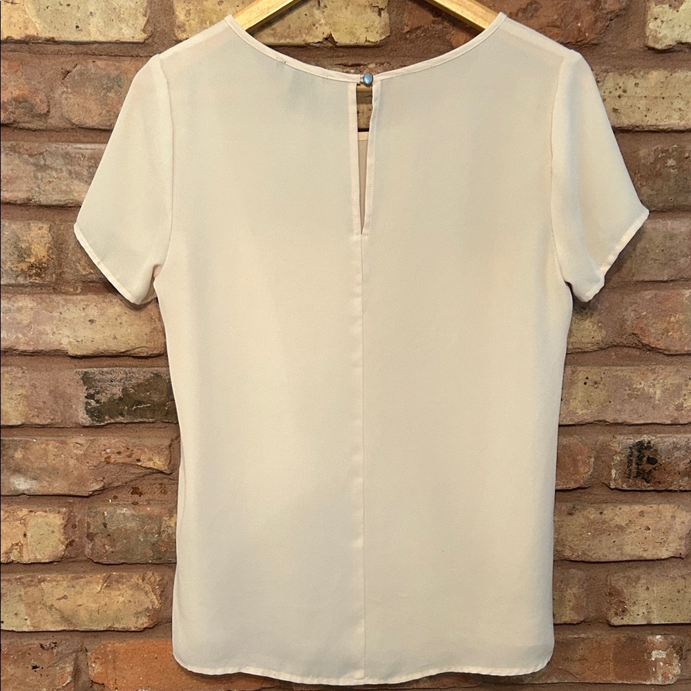 Forever 21 Cream Short Sleeve Top - Picture 4 of 4